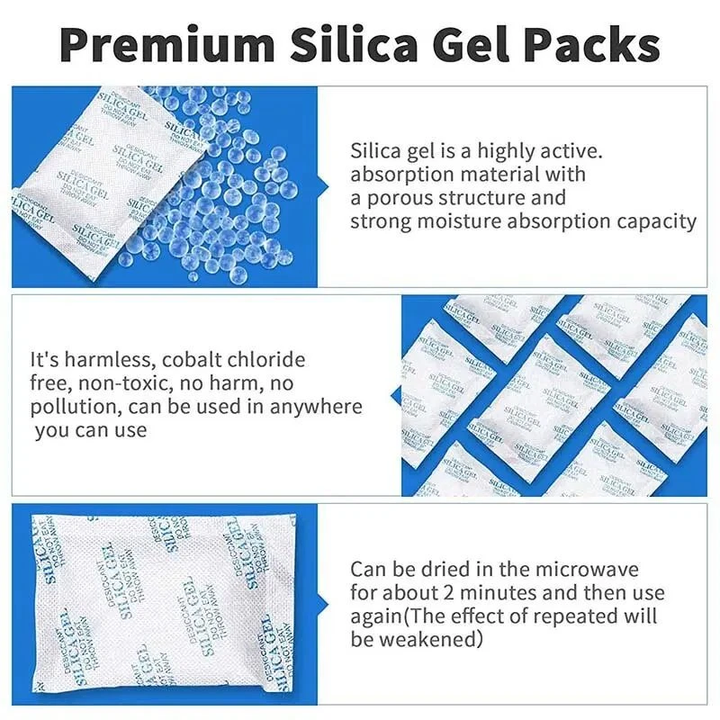 Customized silica gel desiccants for moisture absorption Customized silica gel desiccants for moisture absorption